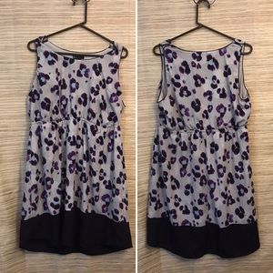 Floral sheath dress w matching sash/belt